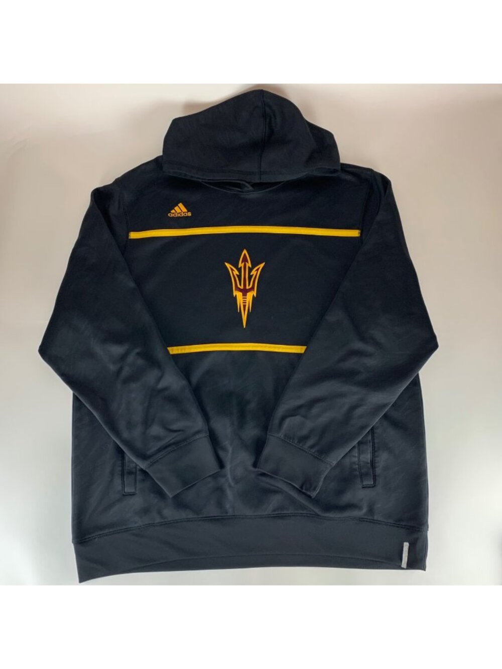 Arizona State Sun Devils NCAA Black Adidas Athletic Pullover Hoodie Mens XL